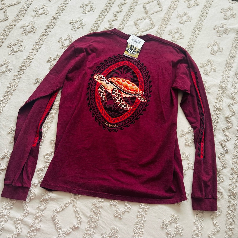 *NEW* Hawaii Long Sleeve Wine Dyed Shirt